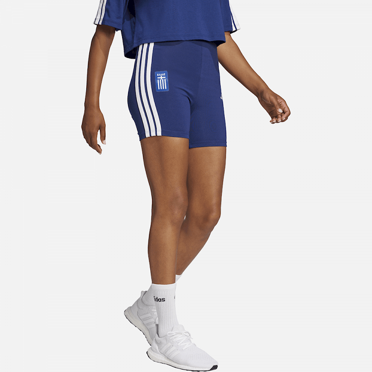 Γυναικείο Κολάν-Σόρτς Essentials 3-Stripes High ΕΛΛΑΣ 2026 Μπλε