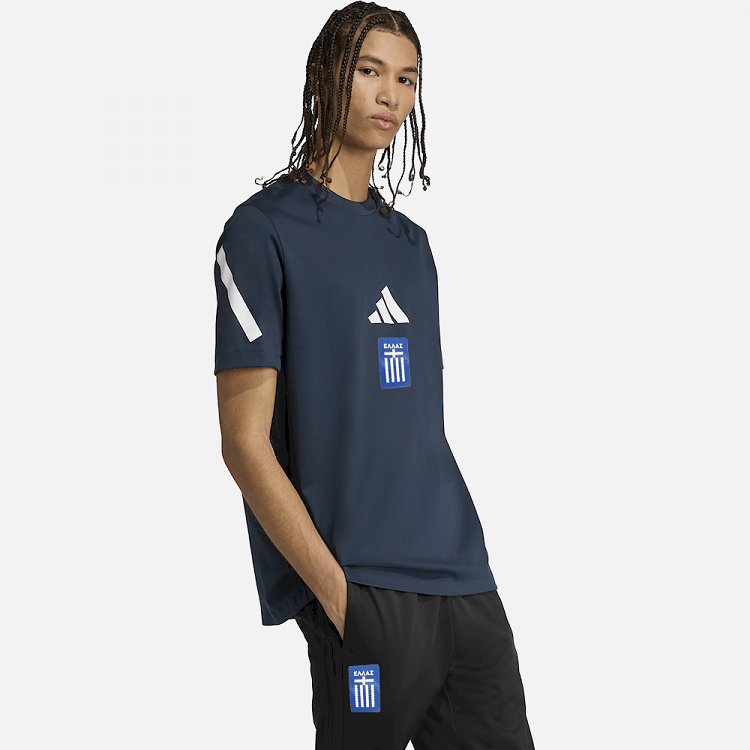 Ανδρικό T-shirt Adidas Z.N.E.ΕΛΛΑΣ 2026 Μπλε