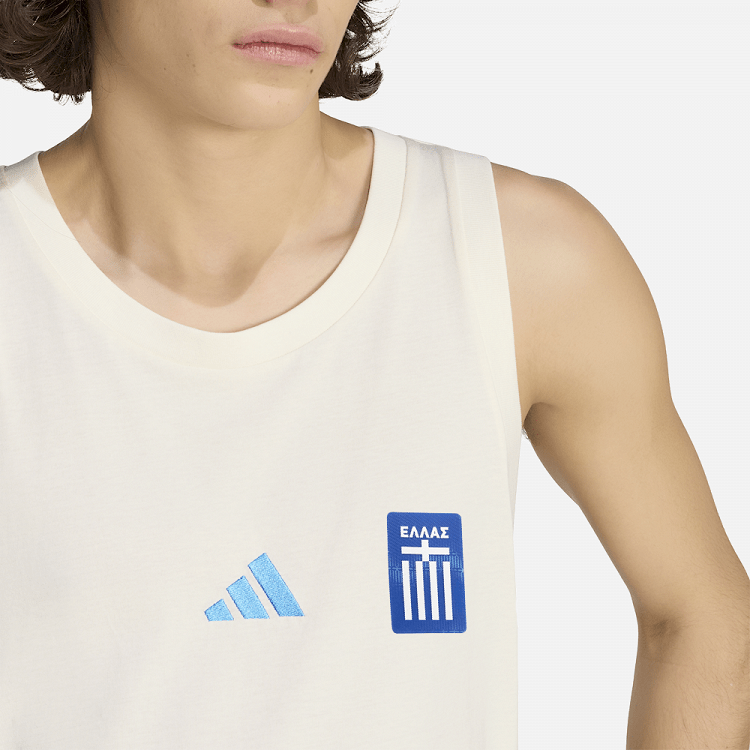 Ανδρικό Αμάνικο Essentials Small Logo ΕΛΛΑΣ 2026 Λευκό