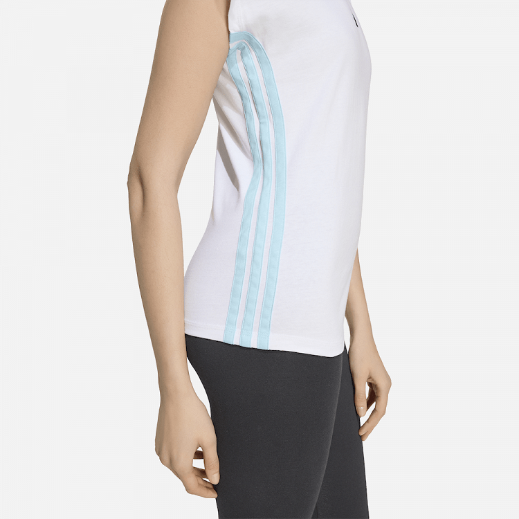 Γυναικείο T-shirt Essentials 3-Stripes Single Jersey ΕΛΛΑΣ 2026 Λευκό