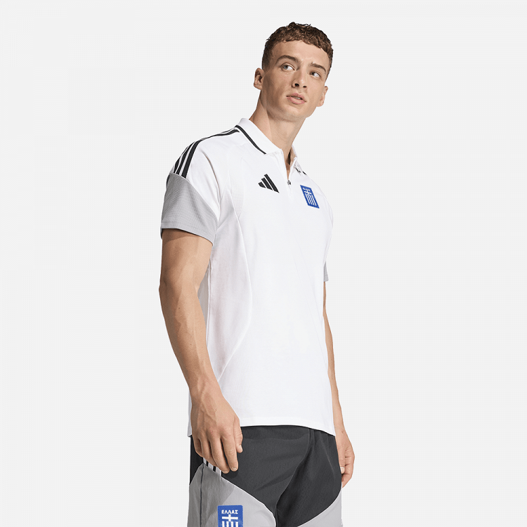 Ανδρικό Ποδοσφαιρικό T-shirt Polo ΕΛΛΑΣ 2026 Λευκό