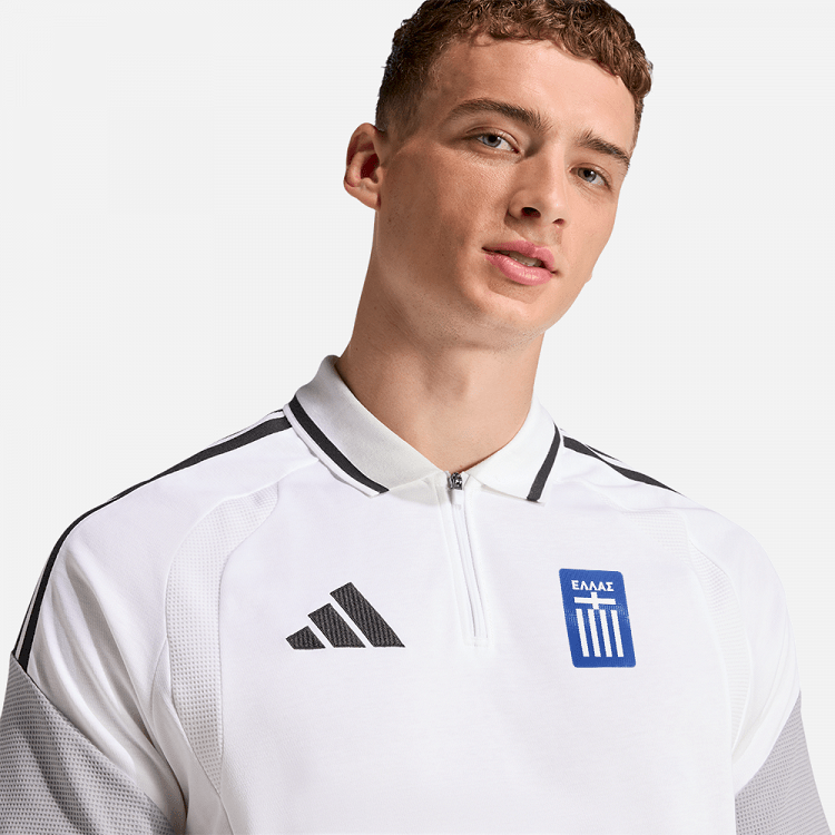 Ανδρικό Ποδοσφαιρικό T-shirt Polo ΕΛΛΑΣ 2026 Λευκό