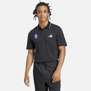Ανδρικό Polo T-shirt Essentials Small Logo Piqué ΕΛΛΑΣ 2026 Μαύρο