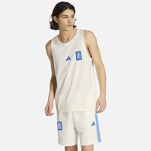 Ανδρικό Αμάνικο Essentials Small Logo ΕΛΛΑΣ 2026 Λευκό