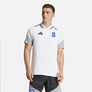 Ανδρικό Ποδοσφαιρικό T-shirt Polo ΕΛΛΑΣ 2026 Λευκό