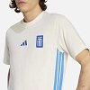 Ανδρικό T-shirt Essentials 3-Stripes ΕΛΛΑΣ 2026 Λευκό