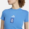 Γυναικείο T-shirt Essentials 3-Stripes ΕΛΛΑΣ 2026 Μπλε