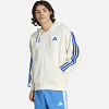 Ανδρική Ζακέτα με Κουκούλα Essentials 3-Stripes ΕΛΛΑΣ 2026 Λευκή
